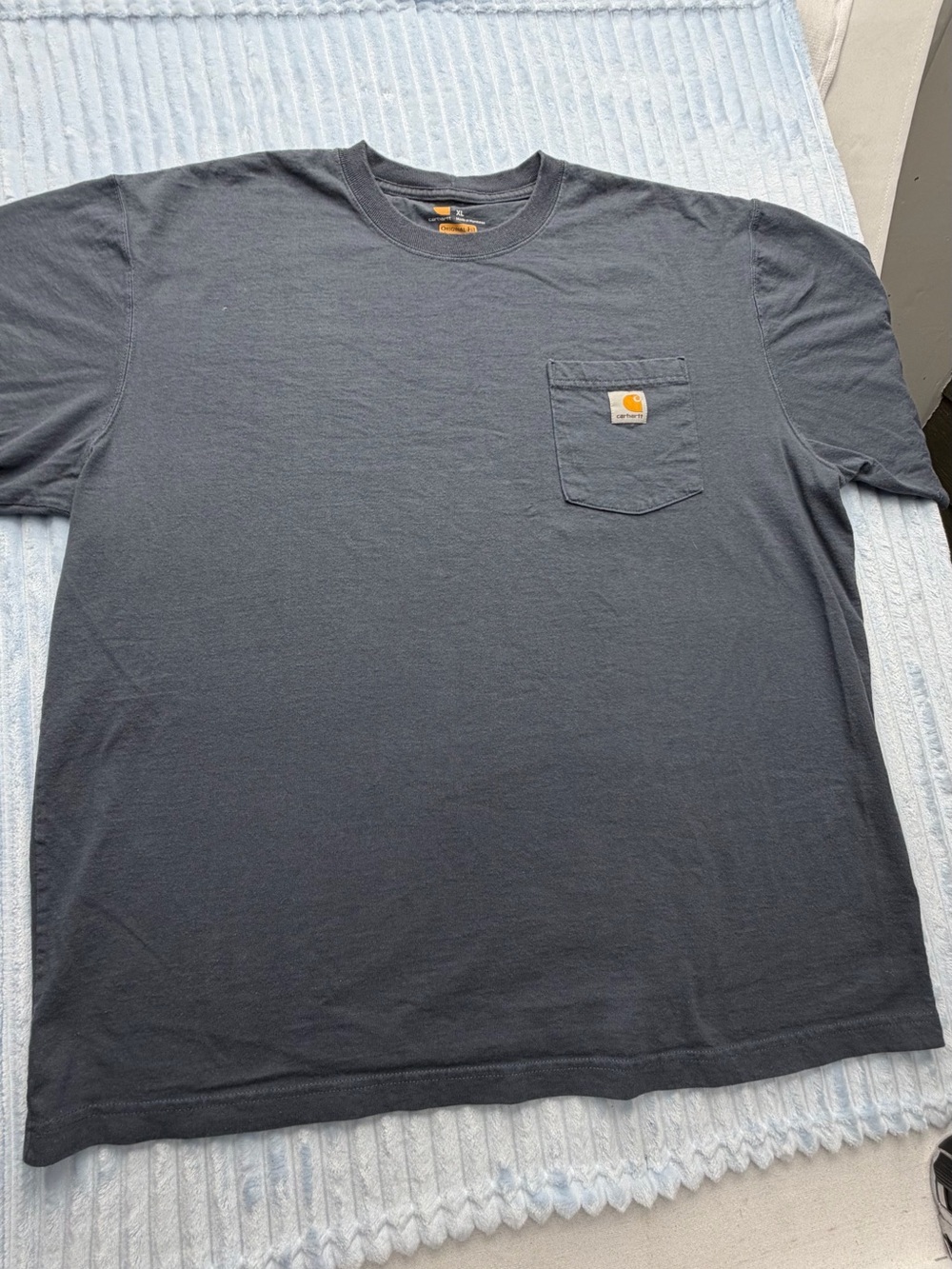 Carhartt Short-Sleeve Pocket Tee in Charcoal